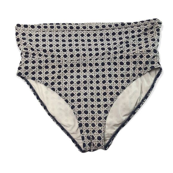 Bond-eye Australia Women’s Bikini Bottoms Fold Over Waist Black/White Size 10 - Picture 2 of 9